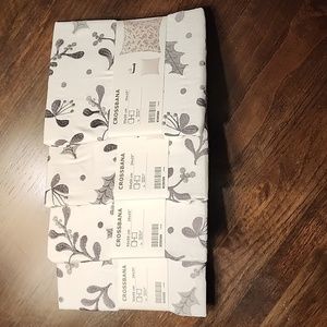 Ikea 4 Pillow Covers Crossbana 20"x20" Botanical Pattern